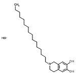 CAS#: 900784-85-2， 2-Hexadecyl-1,2,3,4-tetrahydro-6,7-isoquinolinediol hydrobromide (1:1)