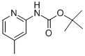 结构式 CAS# 90101-20-5, N-(4-甲基-2-吡啶基)-氨基甲酸叔丁酯