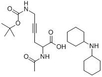 CAS#: 90102-79-7， DL-2-Acetamido-6-(Boc-Amino)-4-Hexynoic Acid Dcha