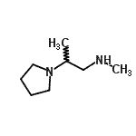 structure of CAS# 901586-29-6, N-Methyl-2-(1-pyrrolidinyl)-1-propanamine;N-methyl-2-(1-pyrrolidinyl)-1-propanamine;N-methyl-2-(pyrrolidin-1-yl)propan-1-amine;N-methyl-2-pyrrolidin-1-ylpropan-1-amine
