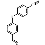 结构式 CAS# 90178-71-5, 4-(4-甲酰基苯氧基)苯甲腈
