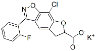 CAS#: 90247-09-9， 8-Chloro-3-(2-fluorophenyl)-5,6-dihydrofuro[3,2-f]-1,2-benzisoxazole-6-carboxylic acid potassium salt