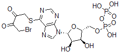 CAS#: 90269-32-2， 6-((4-Bromo-2,3-dioxobutyl)thio)-6-deaminoadenosine 5'-diphosphate