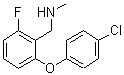 结构式 CAS# 902836-83-3, 1-[2-(4-氯苯氧基)-6-氟苯基]-N-甲基甲胺