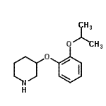 结构式 CAS# 902837-37-0, 3-(2-异丙氧基苯氧基)哌啶