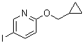structure of CAS# 902837-53-0, 2-(Cyclopropylmethoxy)-5-iodopyridine;2-(Cyclopropyl-Methoxy)-5-Iodopyridine;2-Cyclopropylmethoxy-5-iodopyridine;MFCD07781183