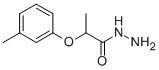 structure of CAS# 90330-07-7, 2-(3-Methylphenoxy)propionohydrazide;2-(3-Methylphenoxy)Propionohydrazide;Ivk/1265495;Oprea1_440612