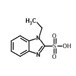 structure of CAS# 90331-19-4, 1-Ethyl-1H-benzimidazole-2-sulfonic acid;1-ethyl-1H-1,3-benzodiazole-2-sulfonic acid;1-Ethyl-1H-benzoimidazole-2-sulfonic acid;1-ethylbenzimidazole-2-sulfonic acid
