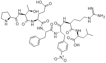 CAS 登录号:90331-82-1, H-脯氨酰-苏氨酰-谷氨酰-苯丙氨酰-对硝基苯丙氨酰-精氨酰-亮氨酸