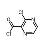 结构式 CAS# 90361-99-2, 3-氯-2-吡嗪甲酰氯