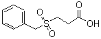 structure of CAS# 90396-02-4, 3-(Benzylsulfonyl)propanoic acid;3-[benzylsulfonyl]propanoic acid;3-Phenylmethanesulfonyl-propanoic acid;3-Phenylmethanesulfonyl-propionic acid