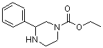 structure of CAS# 904814-49-9, Ethyl 3-phenyl-1-piperazinecarboxylate;1-Ethoxycarbonyl-3-phenylpiperazine;3-Phenylpiperazine-1-carboxylic acid ethyl ester;3-Phenyl-piperazine-1-carboxylic acid ethyl ester