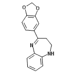 CAS#: 904815-46-9， 4-(1,3-Benzodioxol-5-yl)-2,3-dihydro-1H-1,5-benzodiazepine