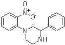 structure of CAS# 904818-42-4, 1-(2-Nitrophenyl)-3-phenylpiperazine;1-(2-Nitro-phenyl)-3-phenyl-piperazine;MFCD07371418
