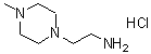 structure of CAS# 90482-07-8, 2-(4-Methyl-1-piperazinyl)ethanamine hydrochloride (1:1);1-(2-AMINOETHYL)-4-METHYLPIPERAZINE HYDROCHLORIDE