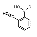 structure of CAS# 905926-85-4, (2-Ethynylphenyl)boronic acid;2-Ethynylphenylboronic acid;MFCD10697431