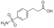 结构式 CAS# 90610-69-8, 4-(氨基磺酰基)-苯丙酸