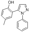 结构式 CAS# 90617-39-3, 4-甲基-2-(1-苯基-1H-吡唑-5-基)-苯酚