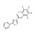 CAS#: 906352-58-7， Pentafluorophenyl 2-(3-pyridinyl)-1,3-thiazole-4-carboxylate