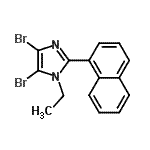 CAS#: 906477-08-5， 4,5-Dibromo-1-ethyl-2-(1-naphthyl)-1H-imidazole