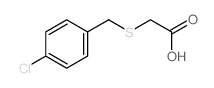 structure of CAS# 90649-82-4, (4-Chlorobenzyl)thio]acetic acid;2-[(4-Chlorophenyl)Methylthio]Acetate;2-[(4-Chlorobenzyl)Thio]Acetate;2-[(4-Chlorophenyl)Methylsulfanyl]Ethanoate
