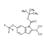 CAS#: 906644-32-4， [1-{[(2-Methyl-2-propanyl)oxy]carbonyl}-6-(trifluoromethoxy)-1H-indol-2-yl]boronic acid