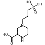 CAS#: 9075-64-3， 4-(3-Phosphonopropyl)-2-piperazinecarboxylic acid