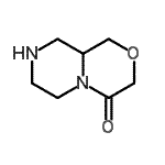 结构式 CAS# 908066-25-1, 六氢吡嗪并[2,1-c][1,4]恶嗪-4(3H)-酮