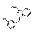 结构式 CAS# 90815-01-3, 1-(3-氯苄基)-1H-吲哚-3-甲醛