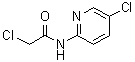 结构式 CAS# 90931-33-2, 2-氯-N-(5-氯-2-吡啶基)乙酰胺