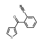 结构式 CAS# 909421-73-4, 2-(3-噻吩基羰基)苯甲腈
