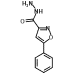 结构式 CAS# 90946-22-8, 5-苯基-1,2-恶唑-3-甲酰肼