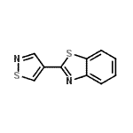 CAS 登录号：90947-36-7， 2-(1,2-噻唑-4-基)-1,3-苯并噻唑