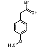 structure of CAS# 90968-62-0, 1-(2-Bromo-2-propen-1-yl)-4-methoxybenzene;2-Bromo-3-(4-methoxyphenyl)-1-propene