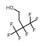 structure of CAS# 90999-87-4, 3,4,4,4-Tetrafluoro-3-(trifluoromethyl)-1-butanol;3,4,4,4-Tetrafluoro-3-(trifluoromethyl)butan-1-ol;3,4,4,4-Tetrafluoro-3-(trifluoromethyl)butan-1-ol;3,4,4,4-Tetrafluoro-3-(trifluoromethyl)butane-1-ol
