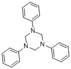 structure of CAS# 91-78-1, Hexahydro-1,3,5-triphenyl-1,3,5-triazine;Oprea1_343142;Anhydroformaldehyde Aniline (Van)