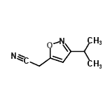 CAS#: 910322-47-3， (3-Isopropyl-1,2-oxazol-5-yl)acetonitrile