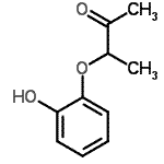 结构式 CAS# 91061-42-6, 3-(2-羟基苯氧基)-2-丁酮