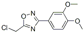 structure of CAS# 91066-47-6, 5-(Chloromethyl)-3-(3,4-Dimethoxyphenyl)-1,2,4-Oxadiazole;Zinc03399150;Zero/004645