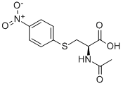 structure of CAS# 91088-55-0, N-Acetyl-S-(4-Nitrophenyl)-L-Cysteine;(2R)-2-Acetamido-3-(4-Nitrophenyl)Sulfanyl-Propanoic Acid;(2R)-2-Acetamido-3-[(4-Nitrophenyl)Thio]Propanoic Acid;(2R)-2-Acetamido-3-[(4-Nitrophenyl)Thio]Propionic Acid