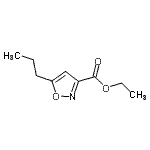 structure of CAS# 91240-31-2, Ethyl 5-propyl-1,2-oxazole-3-carboxylate;Ethyl 5-Isopropyl-3-Isoxazolecarboxylate;ethyl 5-propyl-3-isoxazolecarboxylate;Ethyl 5-propylisoxazole-3-carboxylate