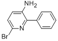 structure of CAS# 912772-85-1, 6-Bromo-2-Phenyl-3-Pyridinamine;3-AMINO-6-BROMO-2-PHENYLPYRIDINE;6-Bromo-2-Phenylpyridin-3-Amine