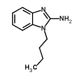 structure of CAS# 91337-45-0, 1-Butyl-1H-benzimidazol-2-amine;1-butyl-1H-benzimidazol-2-amine hydrochloride;1-butyl-1H-benzimidazol-2-ylamine;1-butyl-1H-benzo[d]imidazol-2-amine