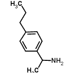 结构式 CAS# 91339-01-4, 1-(4-丙基苯基)乙胺