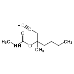 CAS#: 91355-95-2， 4-Methyl-1-octyn-4-yl methylcarbamate