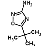 结构式 CAS# 91362-43-5, 5-(2-甲基-2-丙基)-1,2,4-恶二唑-3-胺