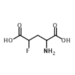 structure of CAS# 91383-48-1, 4-Fluoroglutamic acid;(¡À)-2-Amino-4-fluoroglutaric acid;2-Amino-4-fluoroglutaric acid;2-Amino-4-fluoropentane-1,5-dioic acid