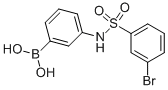 structure of CAS# 913835-31-1, B-[3-[[(3-Bromophenyl)Sulfonyl]Amino]Phenyl]-Boronic Acid;3-(3-Bromophenylsulphonamido)Benzeneboronic Acid 95%;3-(3-Bromophenylsulfonamido)Benzeneboronic Acid, 95%;3-(3-BROMOPHENYLSULPHONAMIDO)BENZENEBORONIC ACID 95