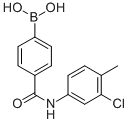 structure of CAS# 913835-37-7, B-[4-[[(3-Chloro-4-Methylphenyl)Amino]Carbonyl]Phenyl]-Boronic Acid;4-[(3-Chloro-4-Methylphenyl)Carbamoyl]Benzeneboronic Acid 98%;4-[(3-Chloro-4-Methylphenyl)Carbamoyl]Benzeneboronic Acid;4-(3-CHLORO-4-METHYLPHENYLCARBAMOYL)PHENYLBORONIC ACID