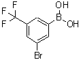 structure of CAS# 913835-64-0, [3-Bromo-5-(trifluoromethyl)phenyl]boronic acid;[3-Bromo-5-(trifluoromethyl)phenyl]boronic acid;3-Borono-5-bromobenzotrifluoride;3-Bromo-5-(trifluoromethyl)benzeneboronic acid